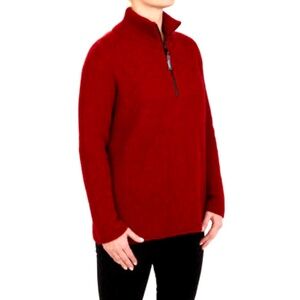 Patagonia Mock Half Zipper 💯 Wool  Knit Unisex Sweater Size L